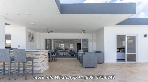 photos for SOSUA: STUNNING MODERN 2-BEDROOM VILLA WITH HUGE OUTDOOR TERRACE