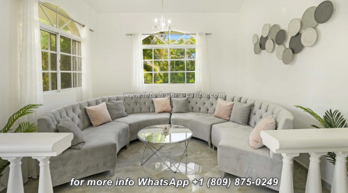 photos for SOSUA: 3-BEDROOM VILLA FOR IMMEDIATE MOVE-IN WITH SPACIOUS LAYOUT ON TWO LEVELS